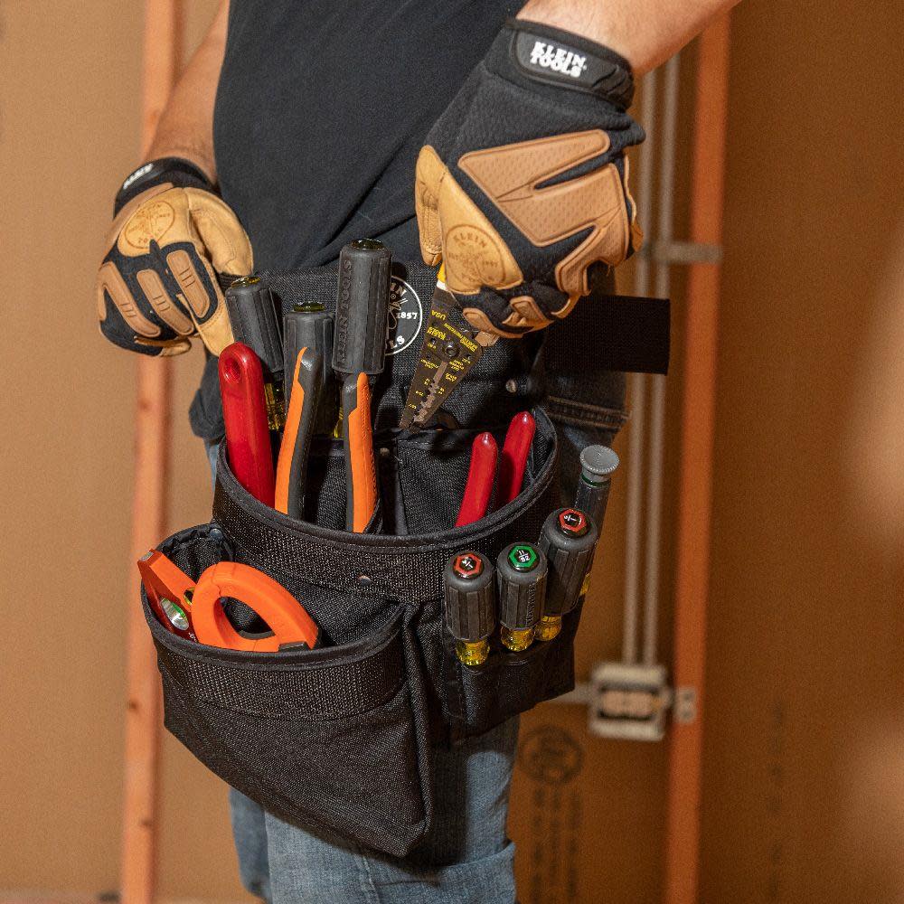 Klein Tools PowerLine Series 8 Pocket Tool Pouch - Ascmtools