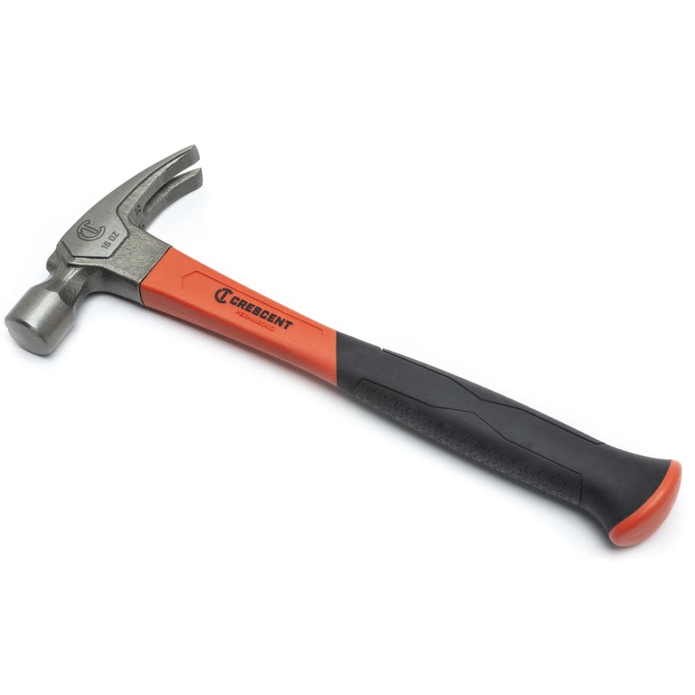 Crescent Rip Claw Hammer with Fiberglass Handle 16oz - Ascmtools