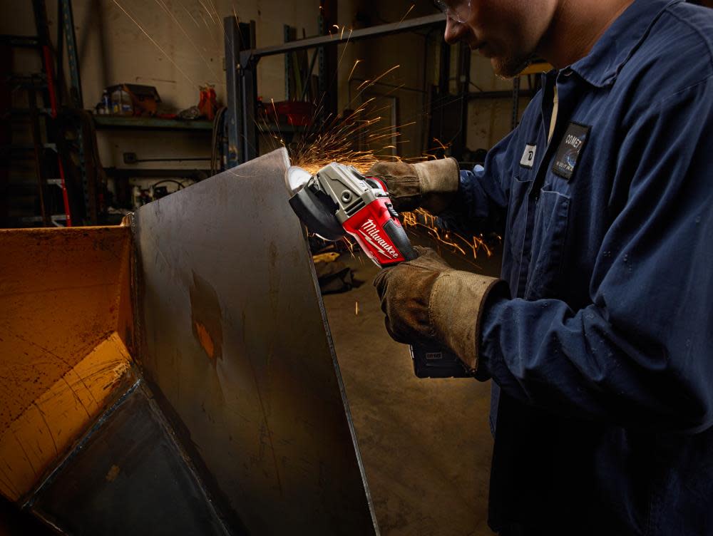 Milwaukee M18 FUEL 4-1/2 In. / 5 In. Grinder Slide Switch Lock-On 1 Battery - Ascmtools