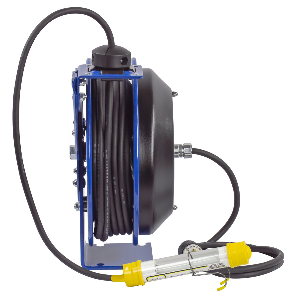 Coxreels Spring Driven Cord Reel Fluorescent Tube Light 16GA x 50′ - Ascmtools