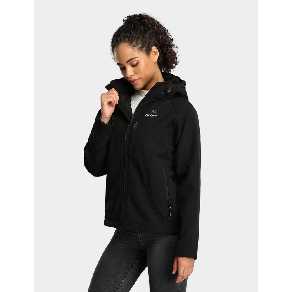 ORORO Womens Black Classic Heated Jacket Kit Small - Ascmtools