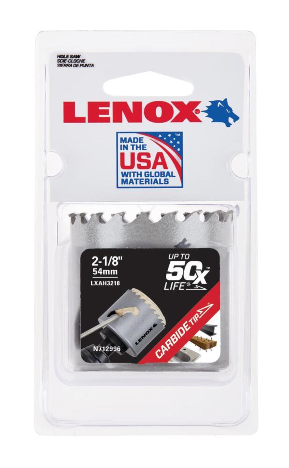 Lenox Hole Saw Carbide Tipped 2 1/8″ 54mm - Ascmtools