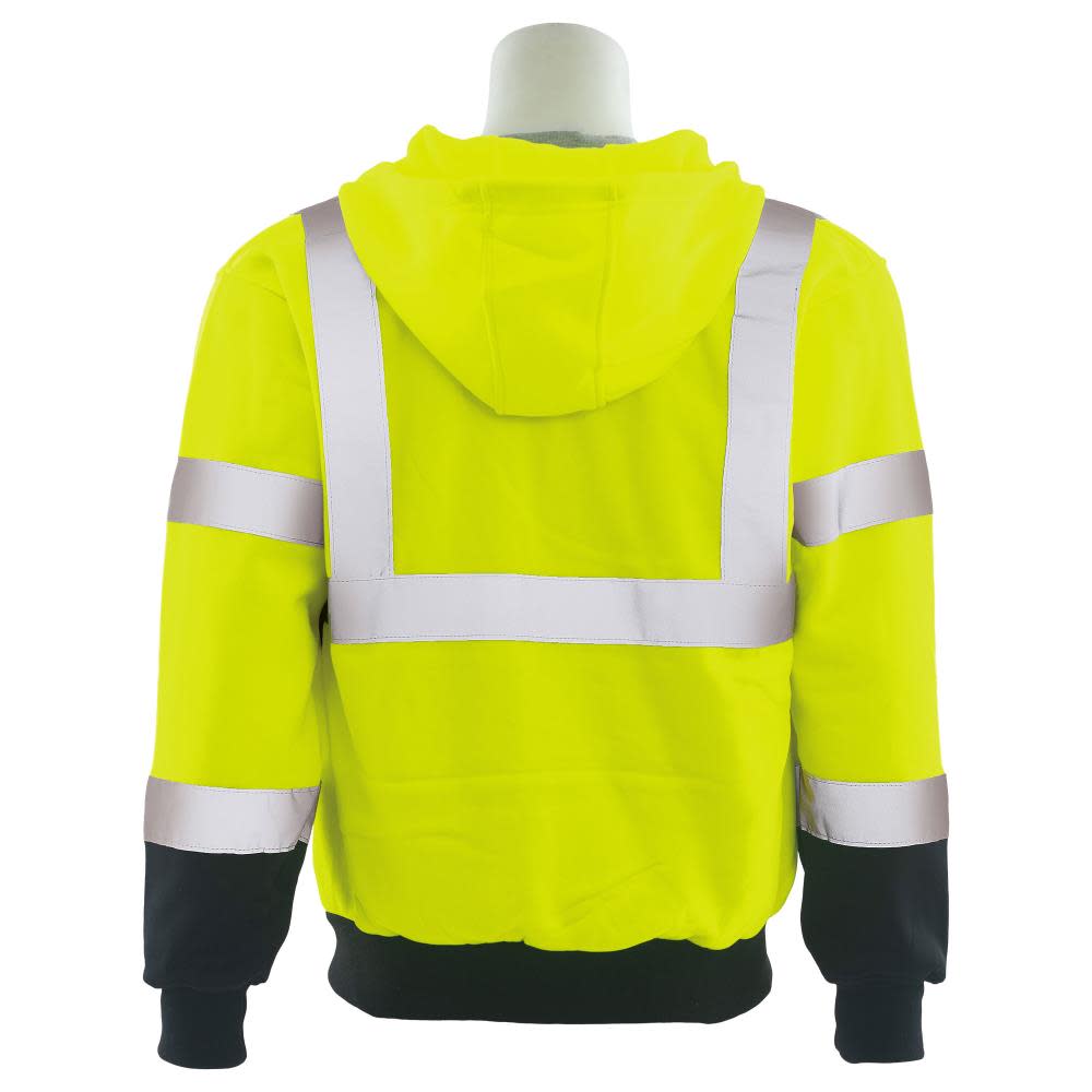 ERB W375B CL3 Zip Front Hoodie Sweatshirt 2X - Ascmtools