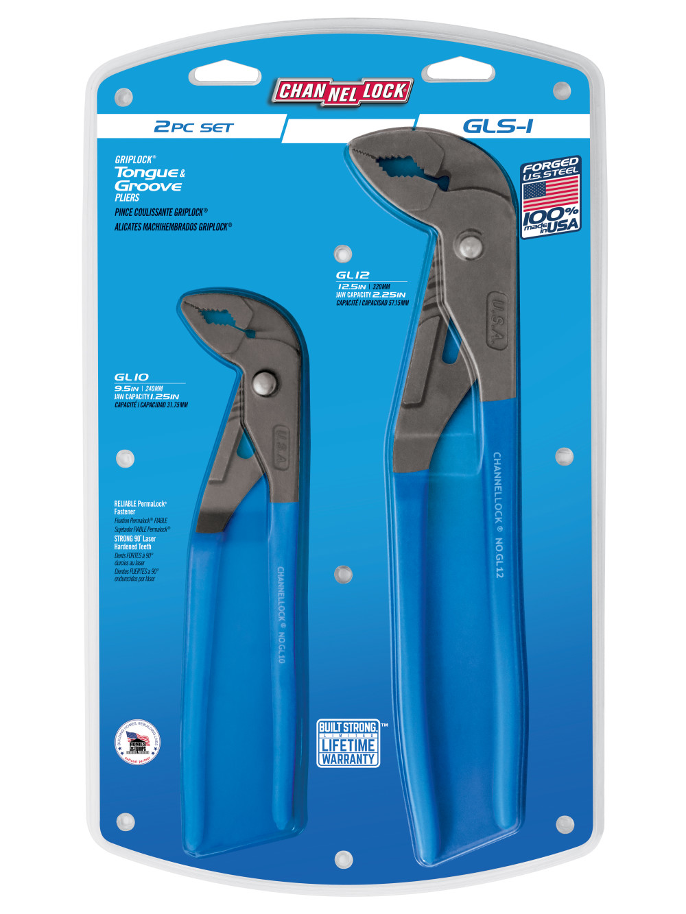 Channellock 10″ & 12″ European Style Plier Set - Ascmtools
