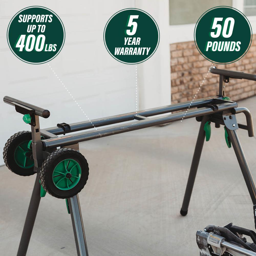 Metabo HPT Heavy-Duty Miter Saw Stand - Ascmtools