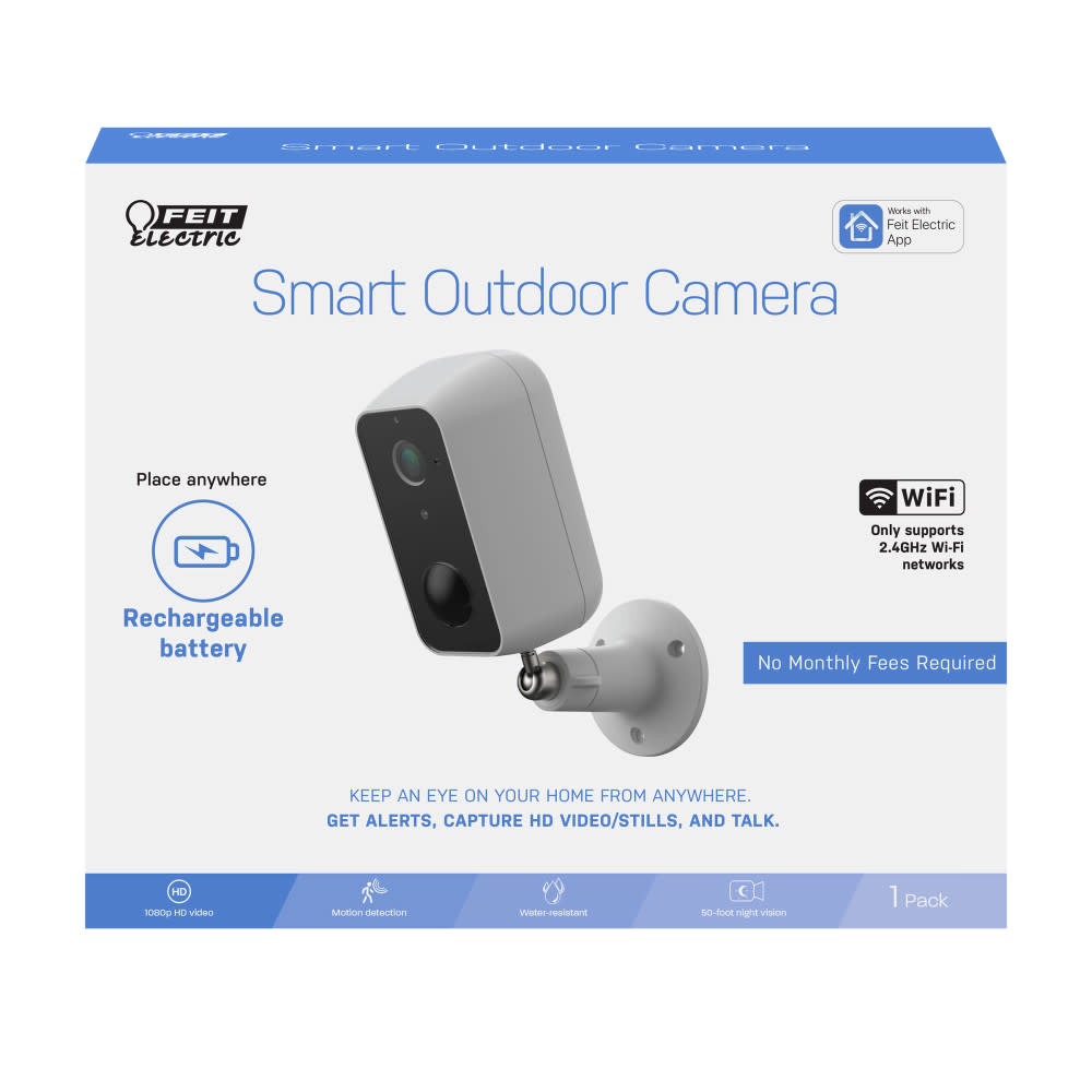 Feit Electric 1080p HD Outdoor Wall Mount Smart WiFi Camera - Ascmtools