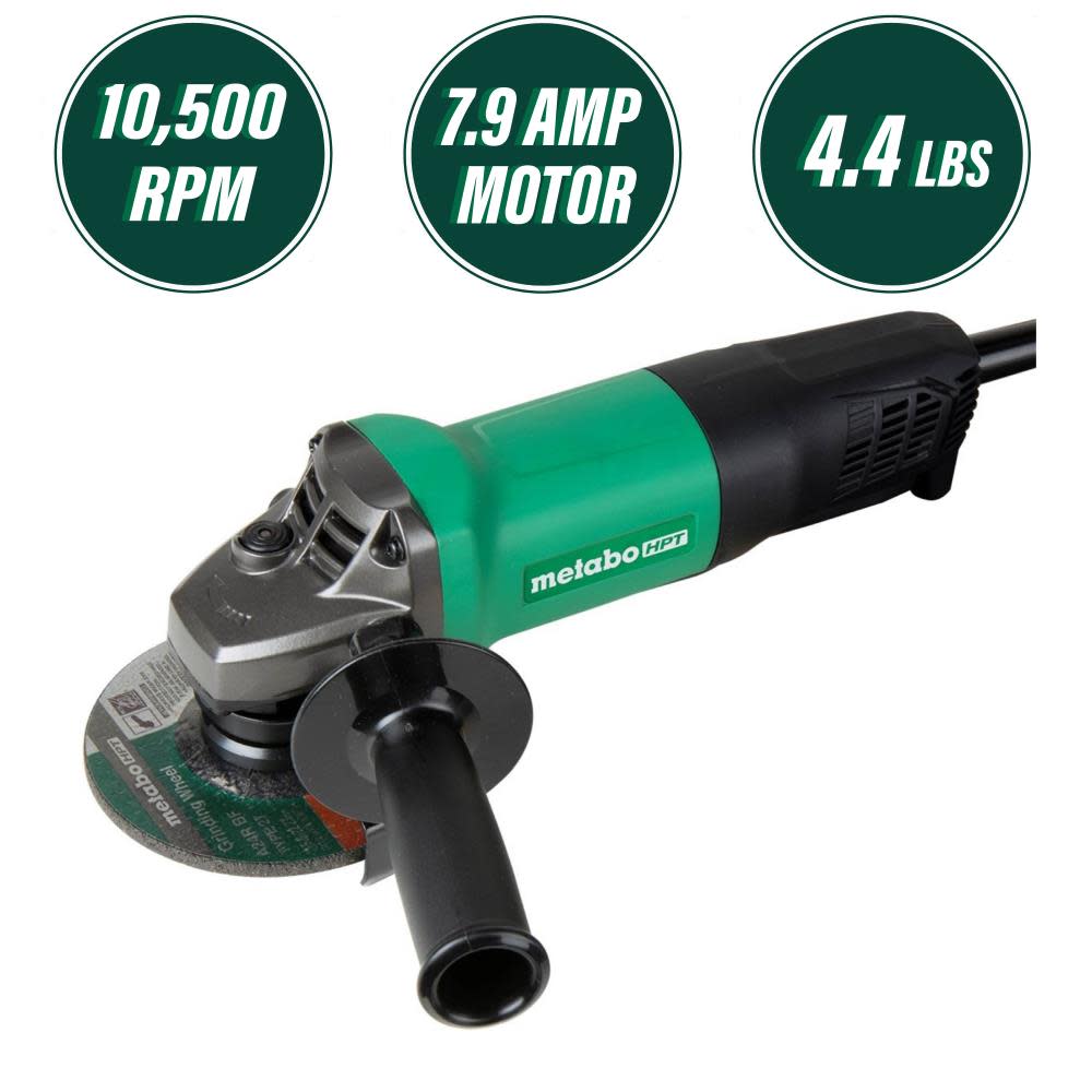Metabo HPT Paddle Switch Grinder 4 1/2″ 7.9 Amp - Ascmtools