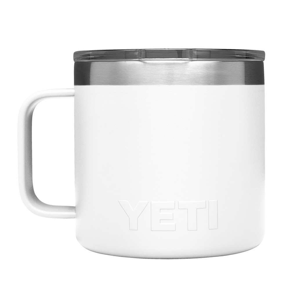 Yeti Rambler Mug with MagSlider Lid 14oz White - Ascmtools