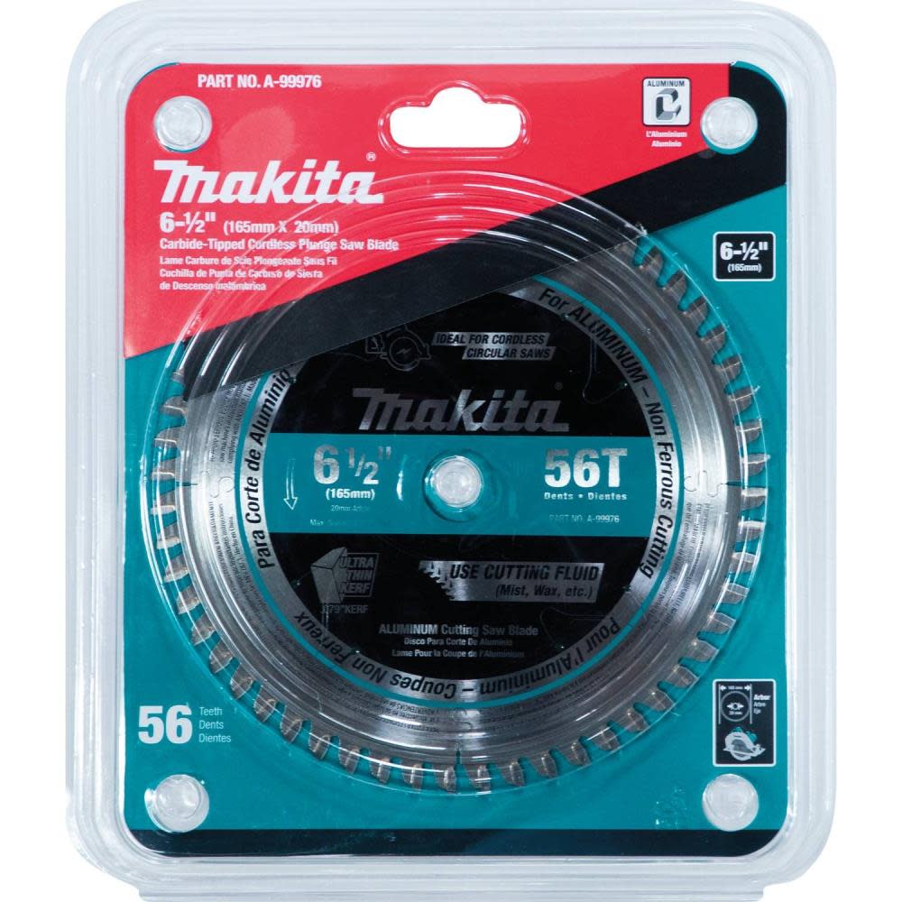 Makita 6-1/2″ 56T Carbide-Tipped Cordless Plunge Saw Blade - Ascmtools