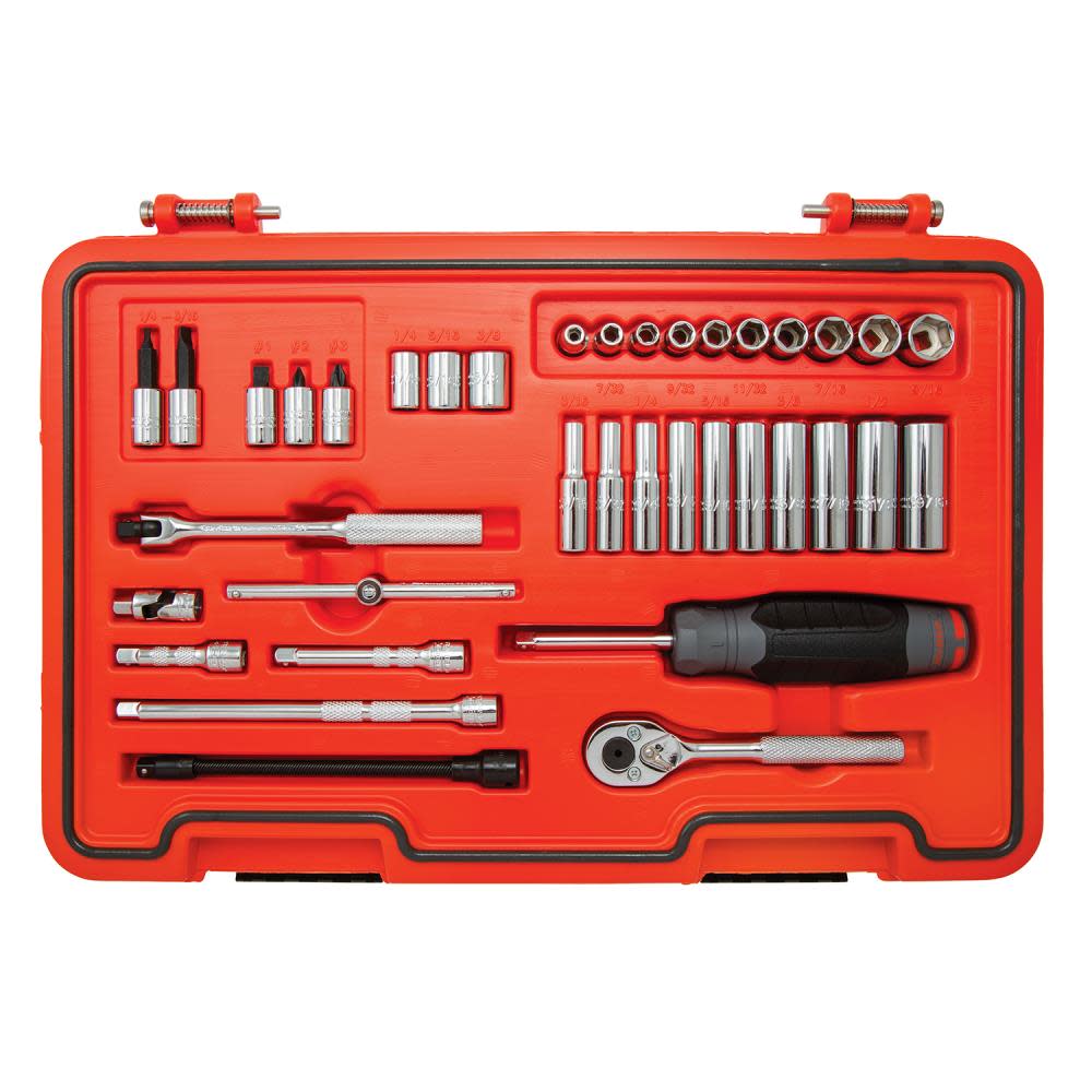 Proto Socket Set 1/4 DR 37pc SAE 6PT - Ascmtools