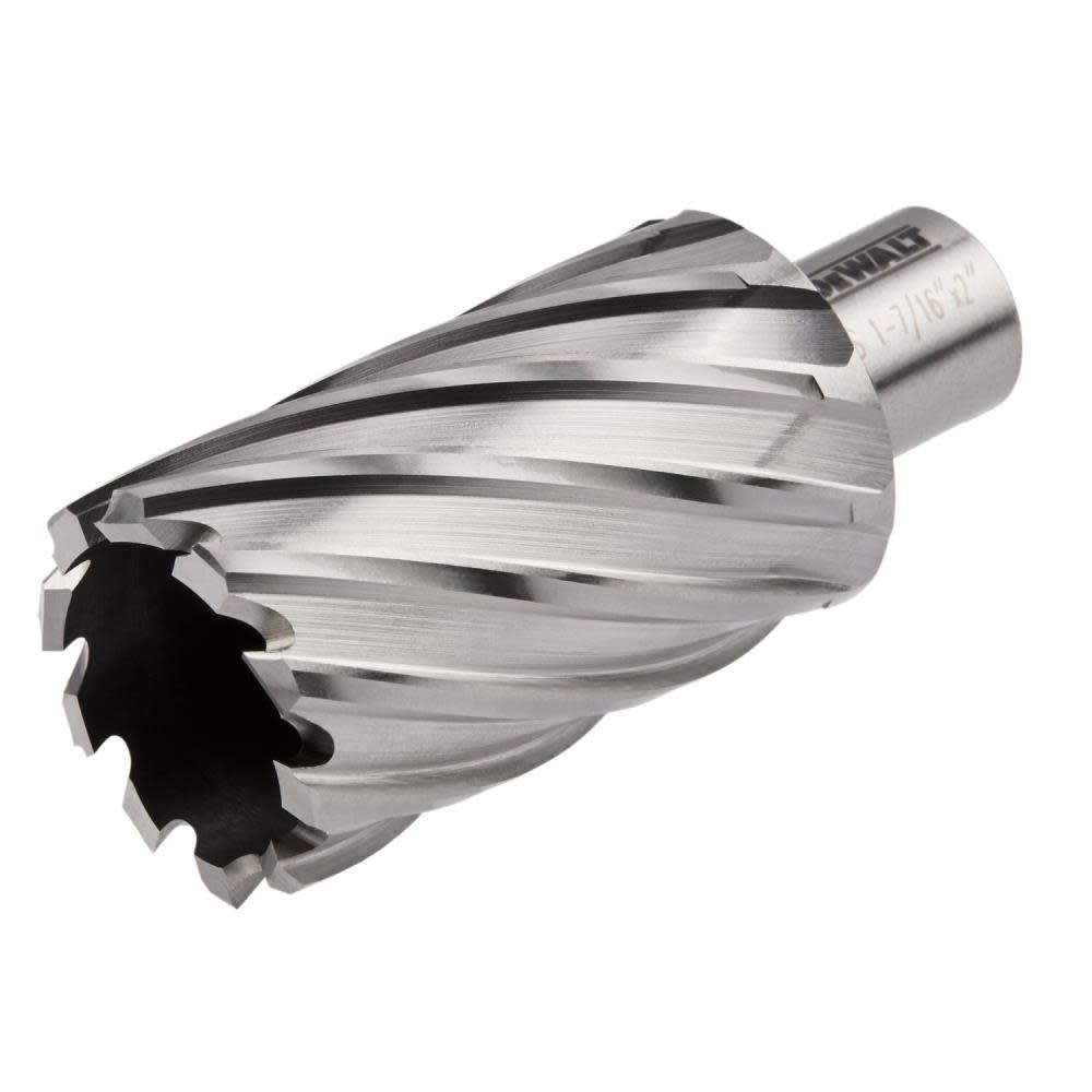 DEWALT Annular Cutter 1 7/16″X 2″ HSS 3/4″ Weldon - Ascmtools