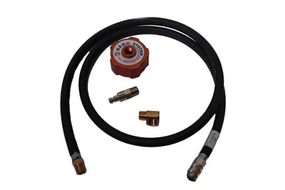 Bergs System Extended Run Generator Fuel System BERG I Single System (Kit Includes Fuel Tank Hose and Cap) works with Generac IQ2000 - Ascmtools