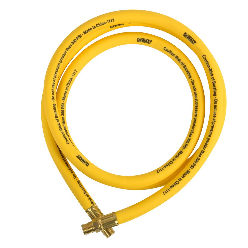 DEWALT 1/2 in. x 6 ft. Premium Hybrid Lead-in Air Hose - Ascmtools