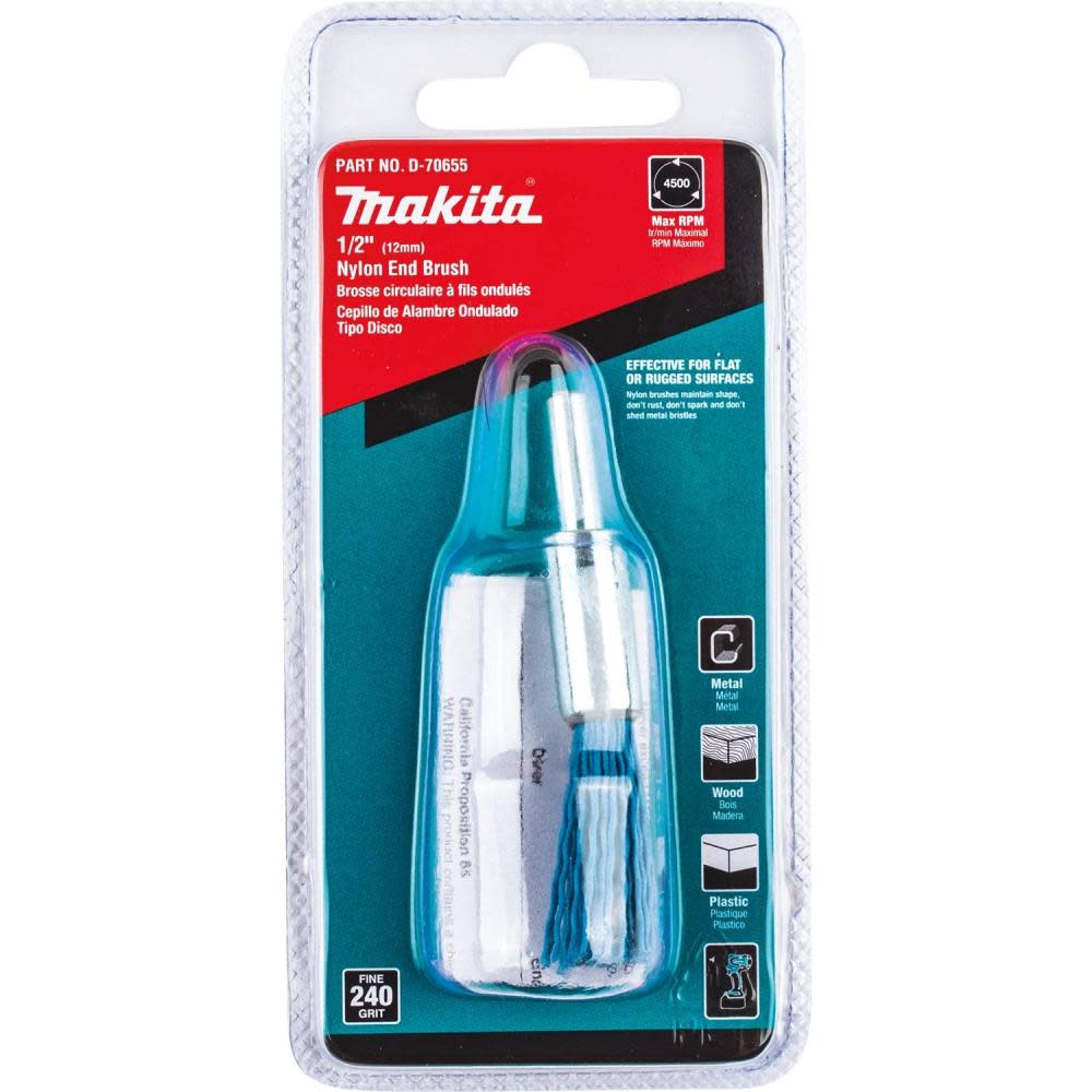 Makita 1/2″ Nylon End Brush Fine 240 Grit - Ascmtools