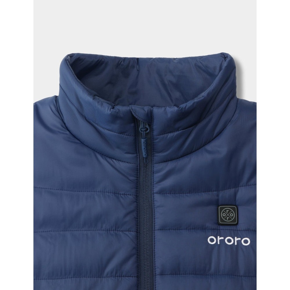 ORORO Womens Navy Blue Classic Heated Vest Kit Large - Ascmtools