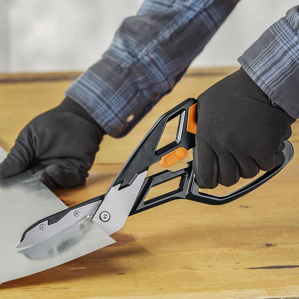 Fiskars PRO PowerArc Easy Action Aluminum Tin Snips - Ascmtools