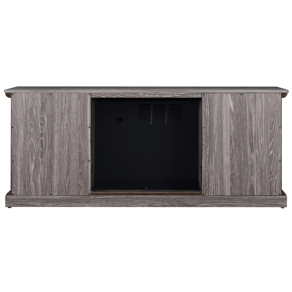 Hearthpro Media Electric Fireplace with Plank Style - Ascmtools