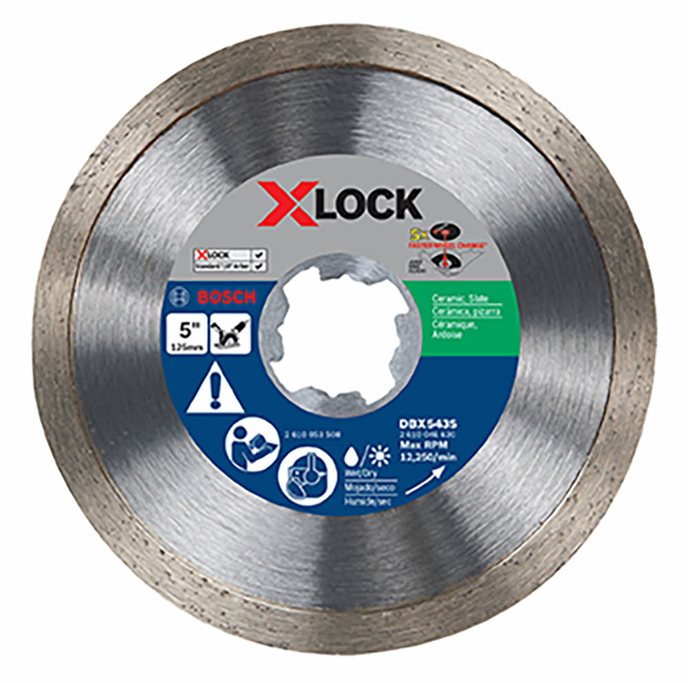 Bosch 4-1/2 In X-LOCK Continuous Rim Diamond Blade - Ascmtools
