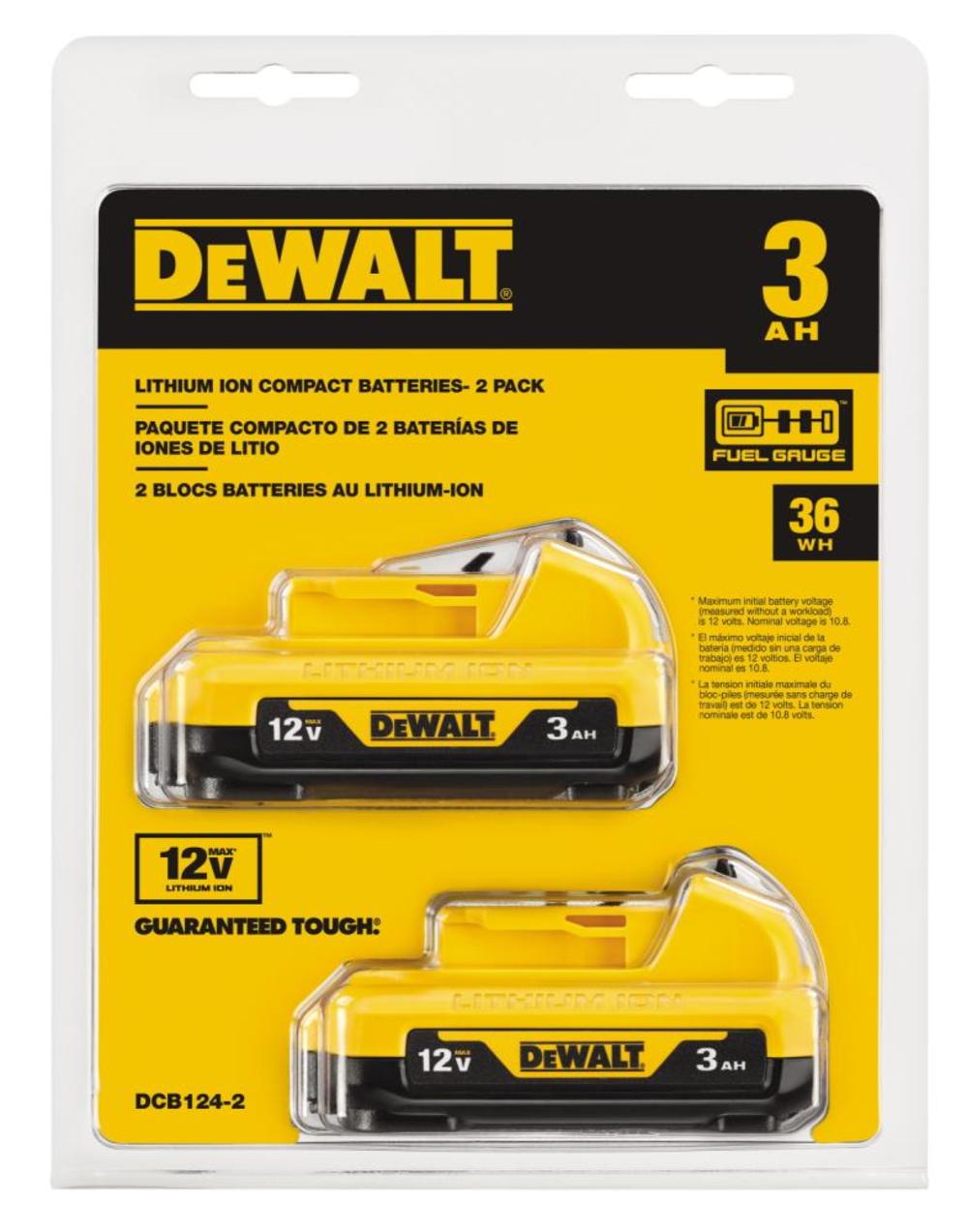 DEWALT 12V MAX 3.0Ah Li-Ion Battery 2pk - Ascmtools