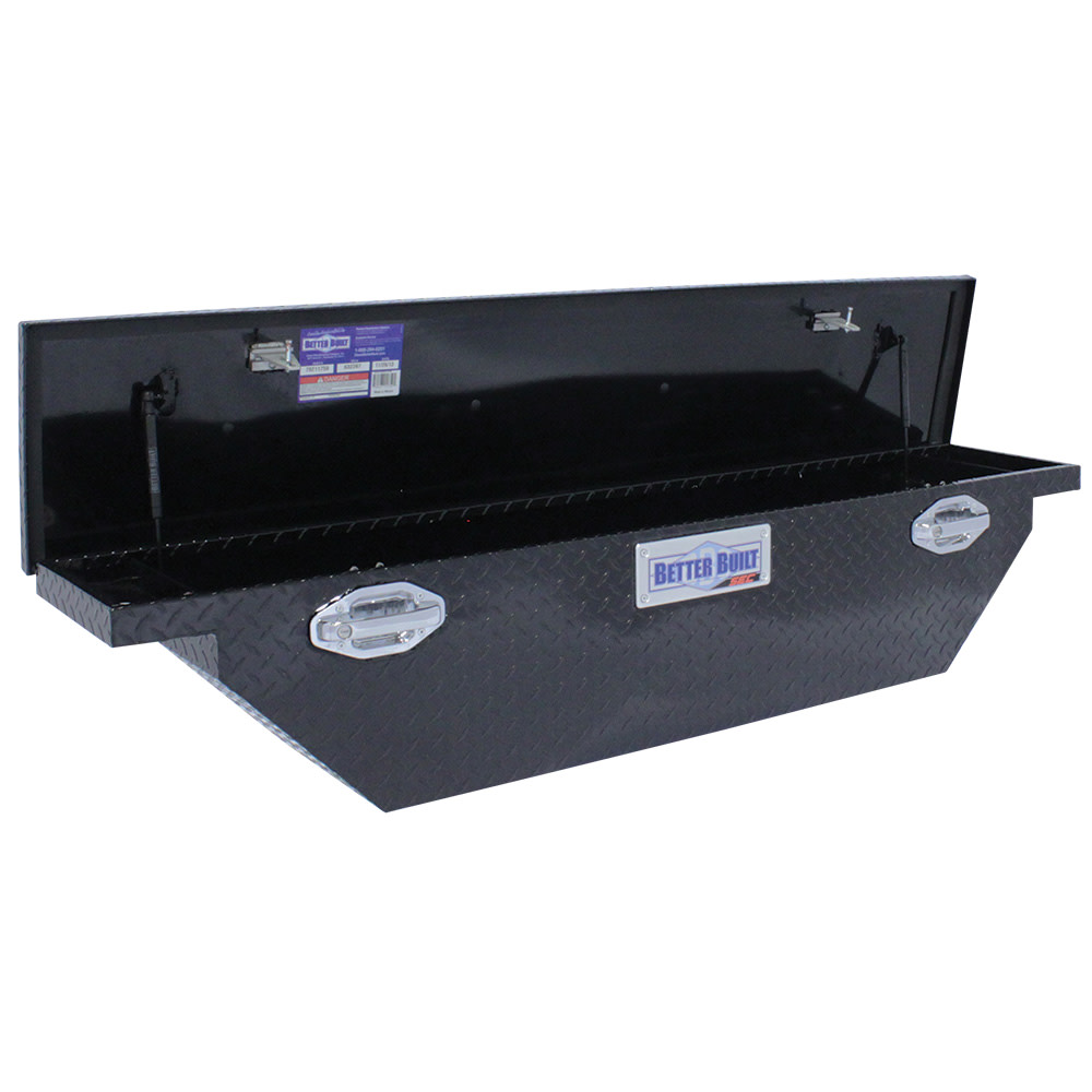 Better Built 61.5″ SEC Saddle Truck Tool Box LOW PROFILE NARROW GLOSS BLACK - Ascmtools