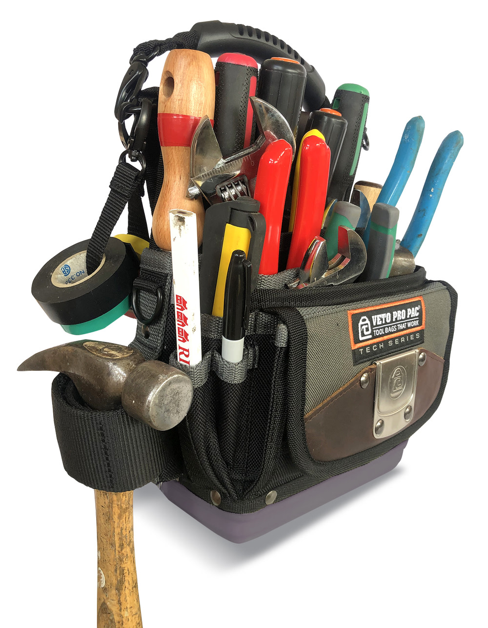 Veto Pro Pac 5 Pocket Tool Pouch with Base - Ascmtools