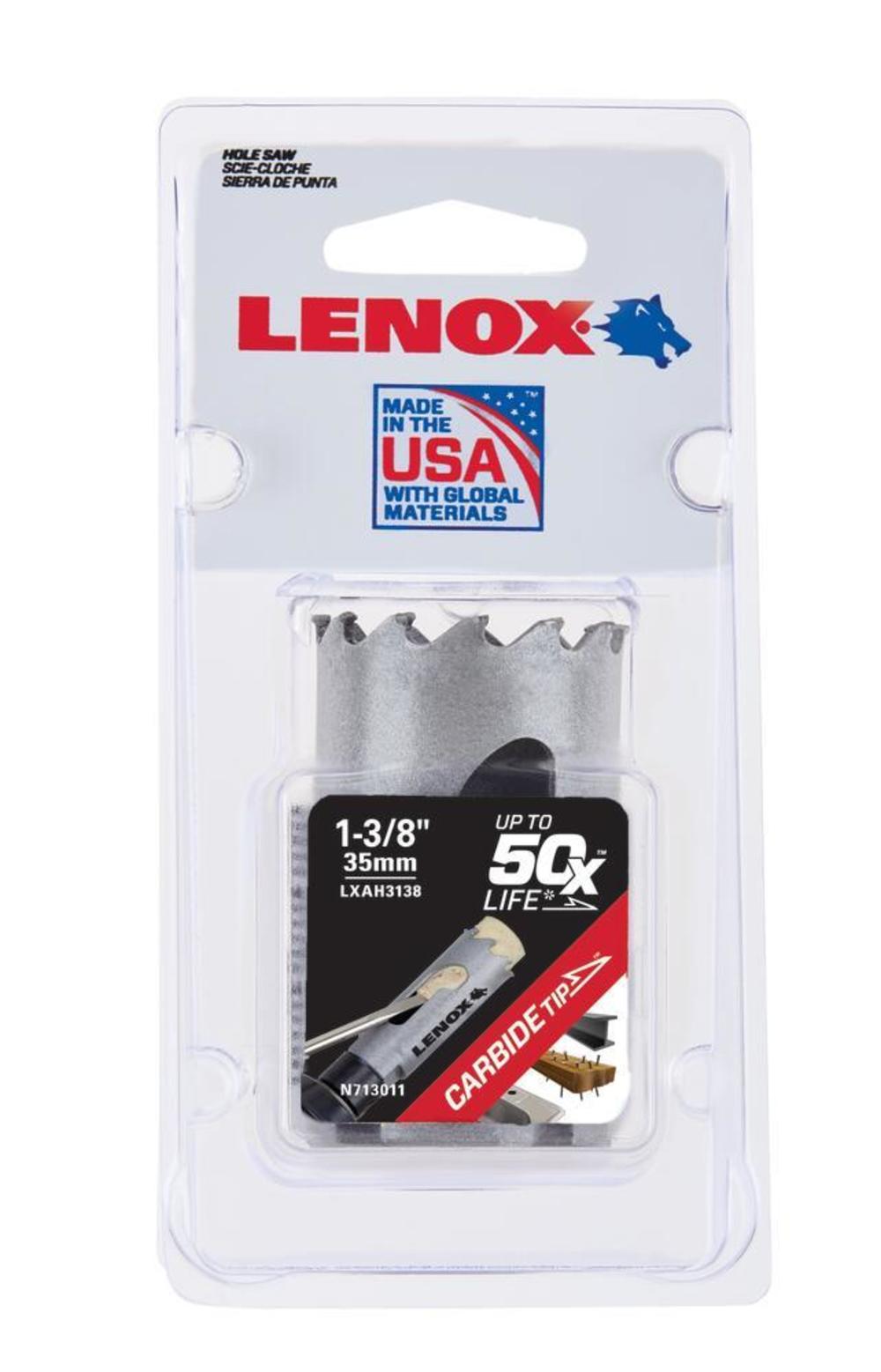 Lenox Hole Saw Carbide Tipped 1 3/8″ 35mm - Ascmtools