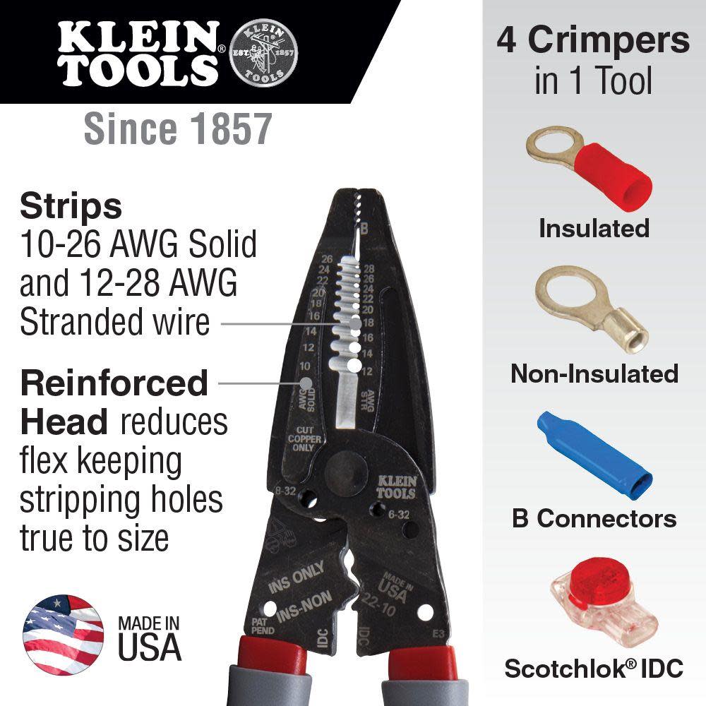 Klein Tools Wire Stripper/Crimper Multi-Tool - Ascmtools