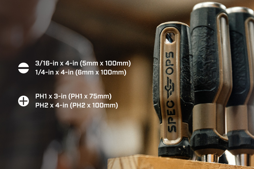 Spec Ops Screwdriver Set 4pc - Ascmtools