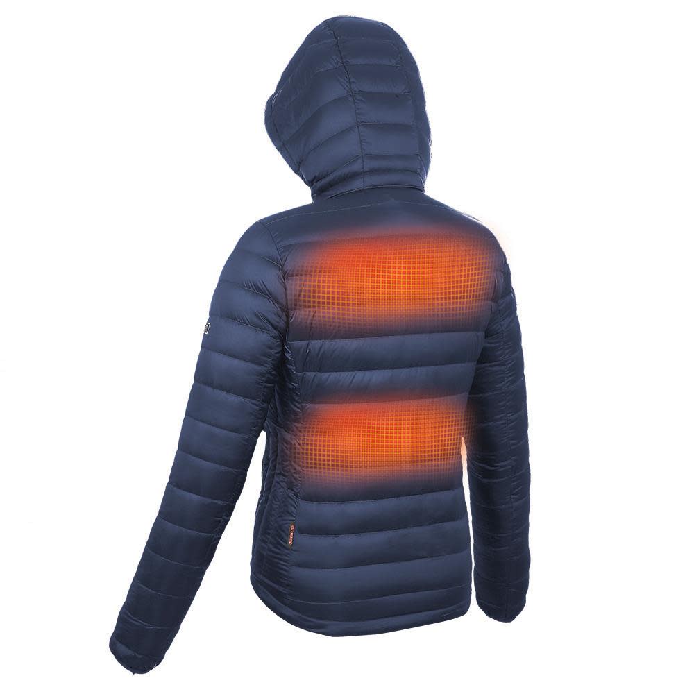 Mobile Warming Summit Heated Jacket 12 Volt Womens Navy Small - Ascmtools
