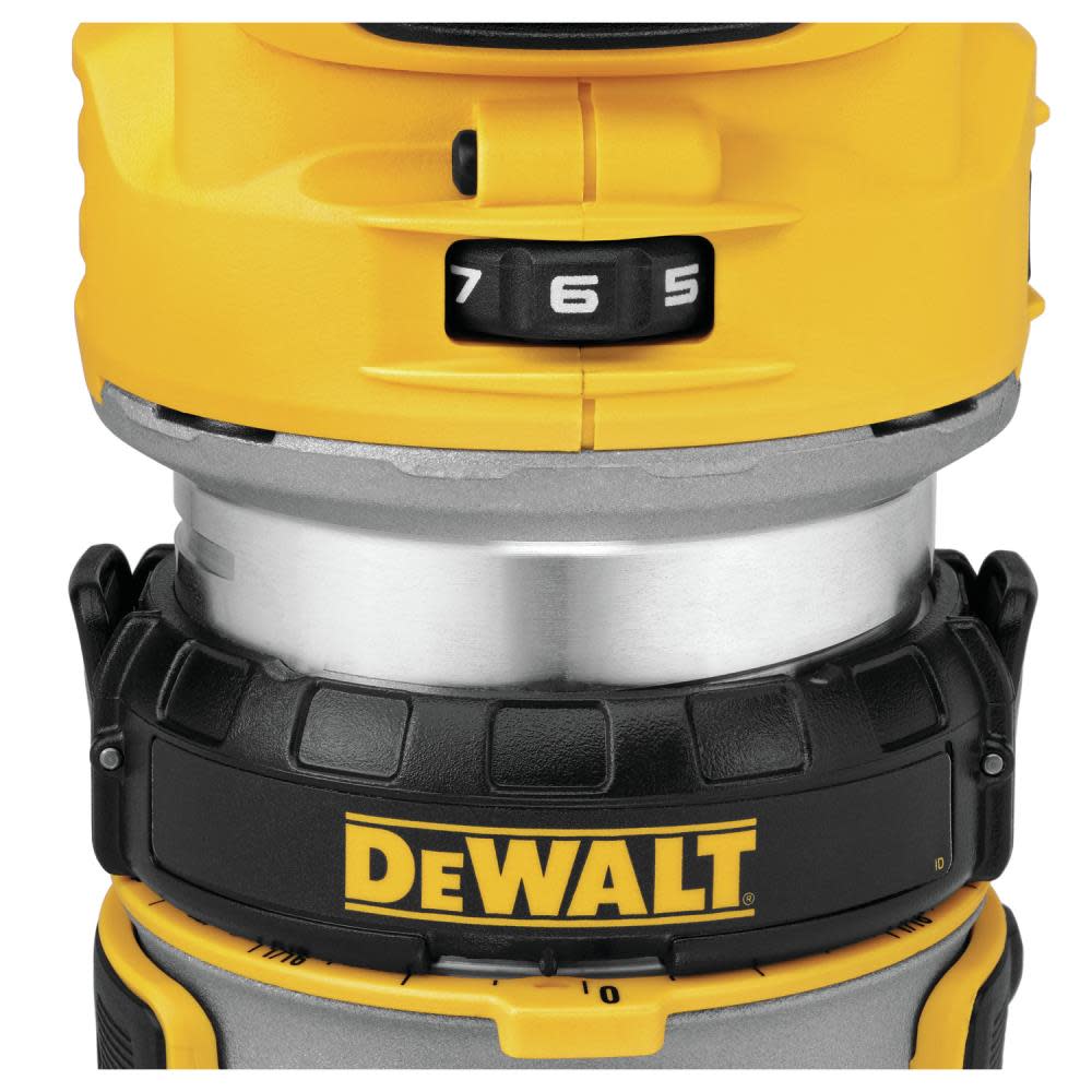 DEWALT 1/4-in Variable Speed Brushless Fixed Cordless Router (Bare Tool) - Ascmtools