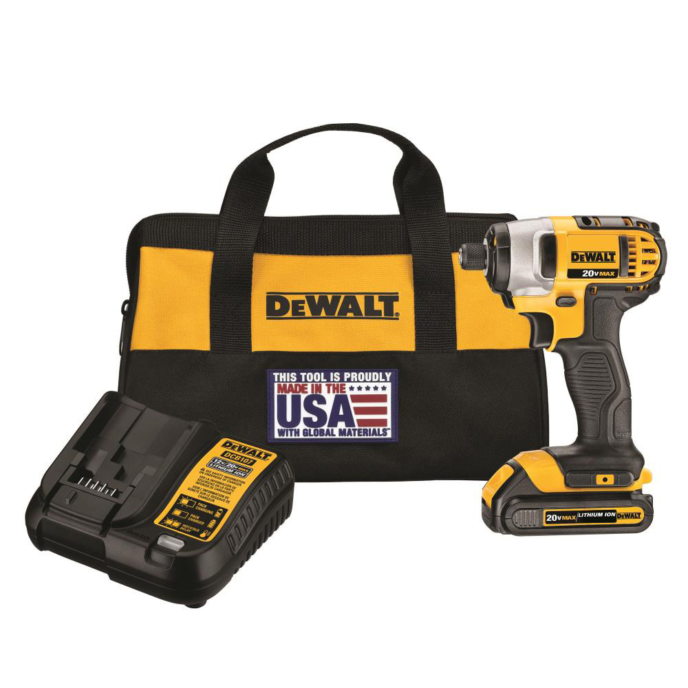 DEWALT 20 V MAX 1/4 In. Impact Driver Kit - Ascmtools