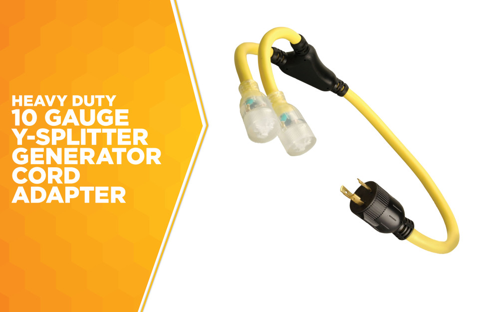 Southwire Generator Power Cord Y Adapter 10/3 STOW 3′ - Ascmtools