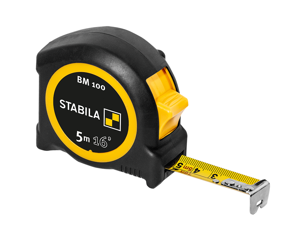 Stabila Tape Measure BM 100 5M 16 Feet CM+Inch - Ascmtools
