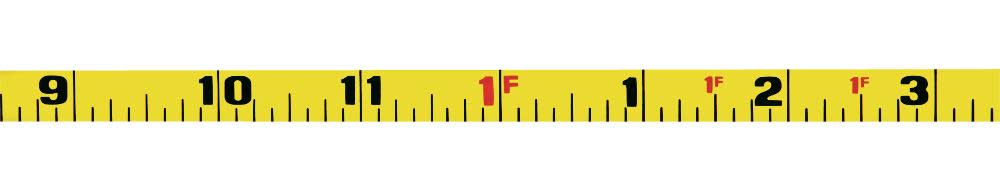 Keson 50 Ft. Units: in 1/8 Nylon Coated Steel Tape with Hook - Ascmtools
