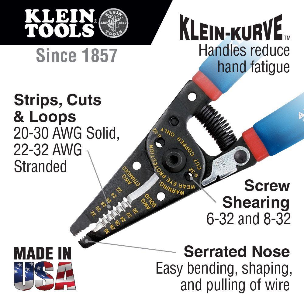 Klein Tools Klein-Kurve Wire Stripper and Cutter - Ascmtools