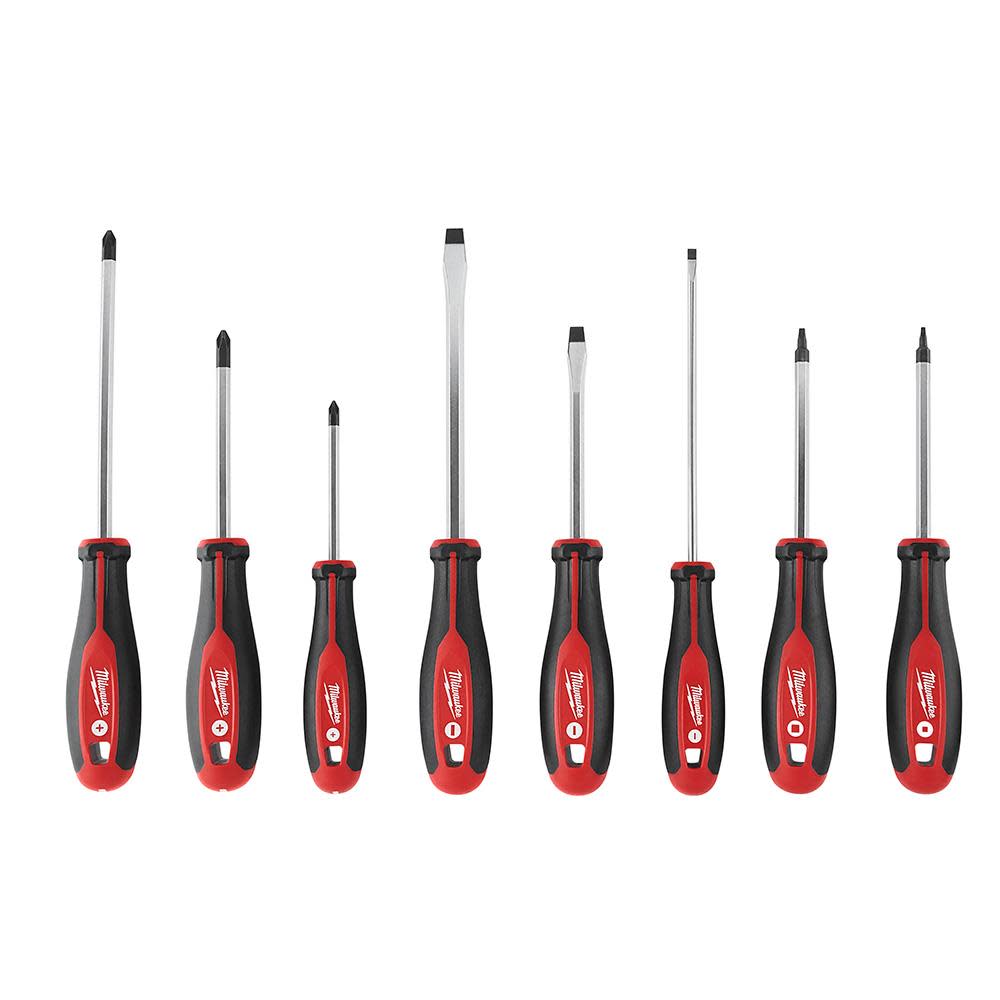 Milwaukee 8pc Screwdriver Kit with Square - Ascmtools