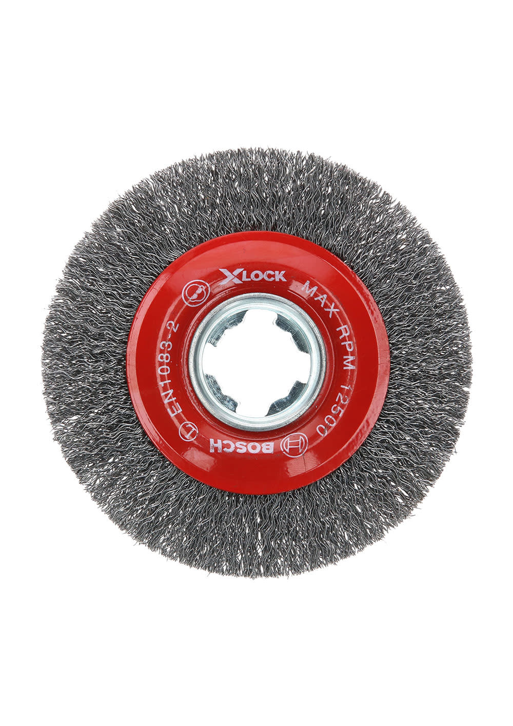 Bosch 4-1/2 In. Wheel Dia. X-LOCK Arbor Tempered Steel Crimped Wire Wheel - Ascmtools