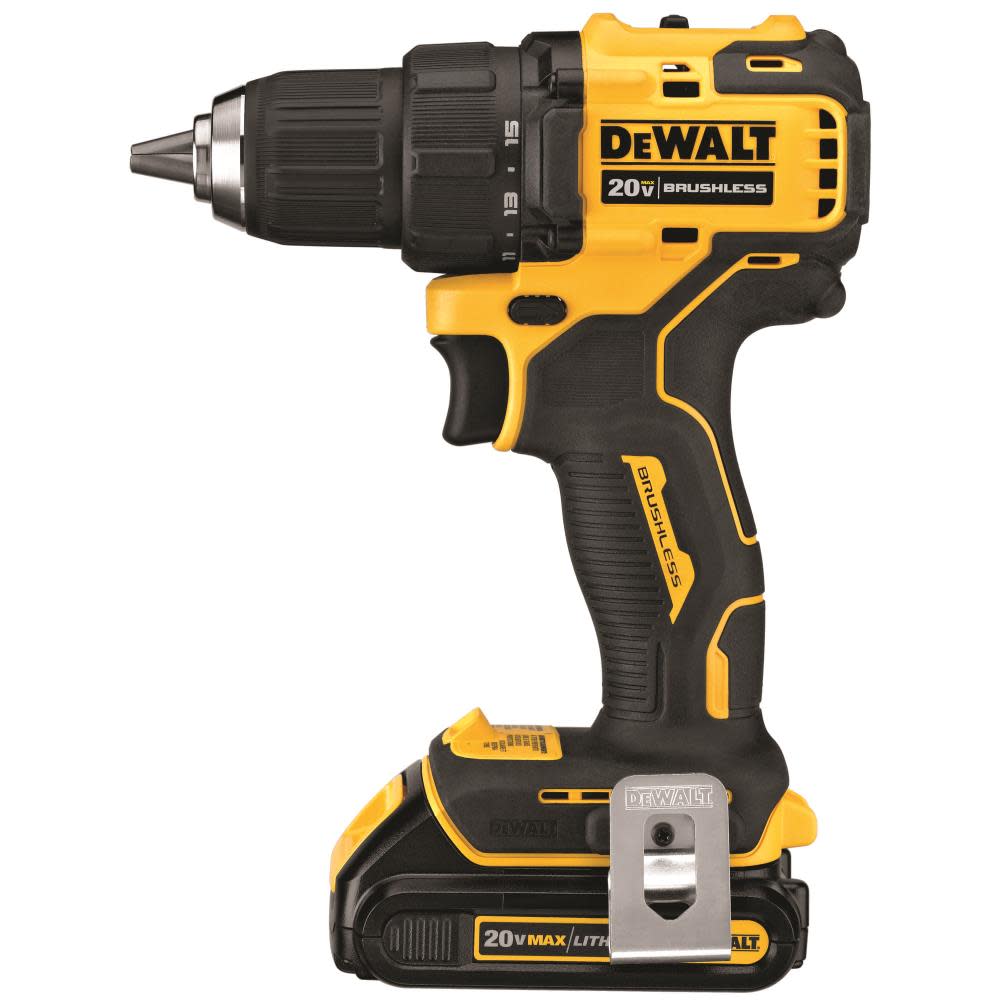 DEWALT 20V MAX* Brushless Compact 1/2 in. Drill/Driver Kit (2 Batteries) - Ascmtools