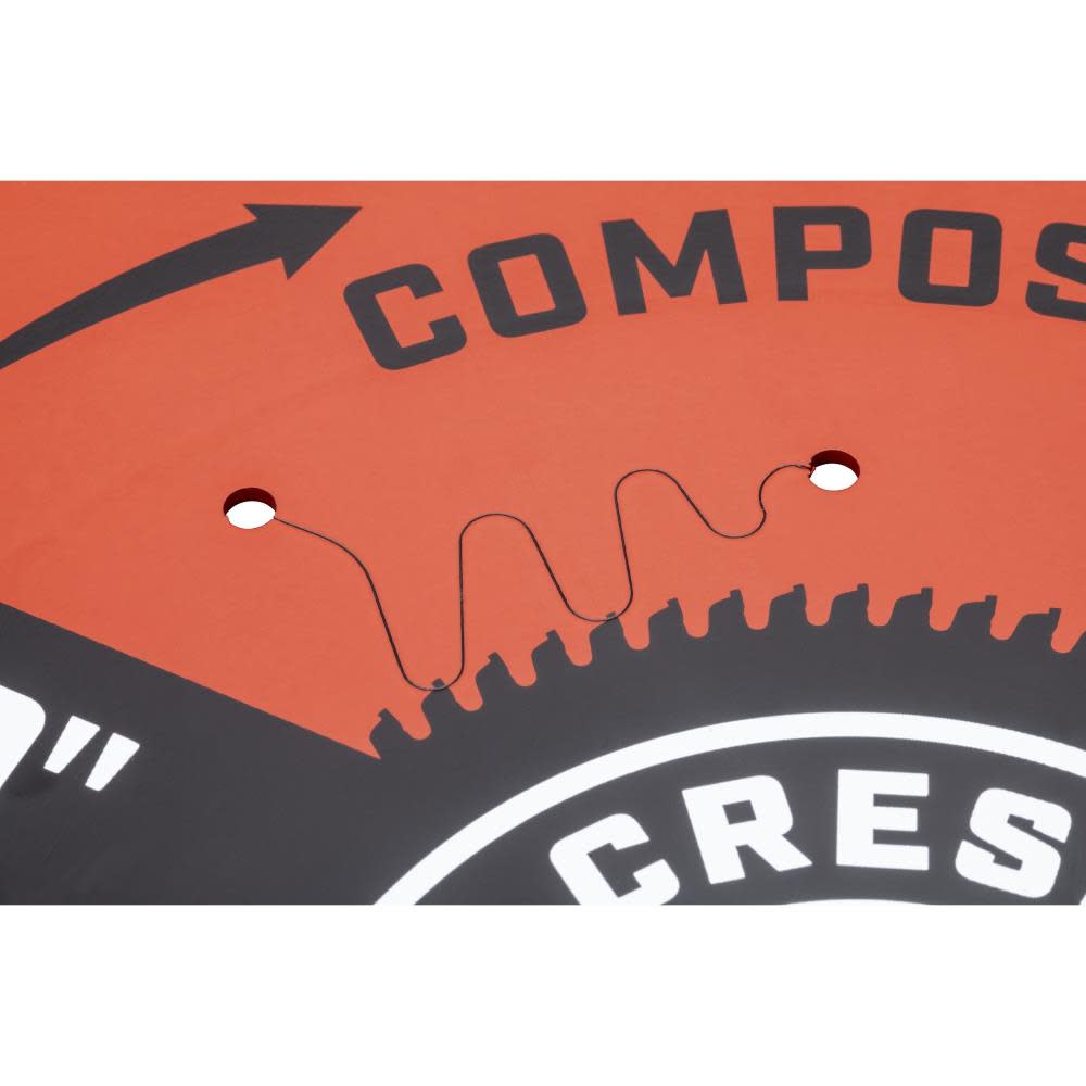 Crescent Circular Saw Blade 10″ x 72 Tooth Composite Decking - Ascmtools