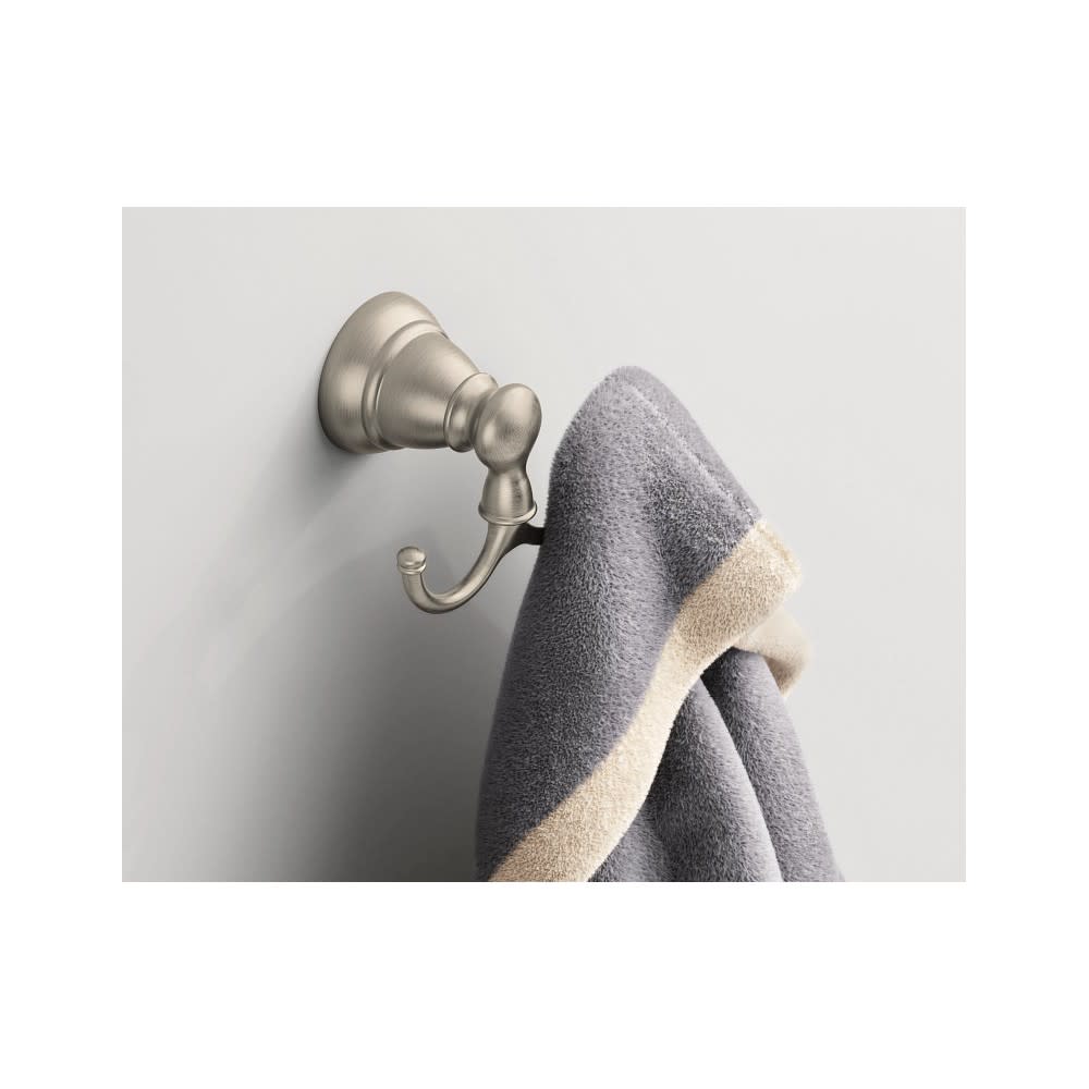Moen Banbury Collection Robe Hook Brushed Nickel - Ascmtools