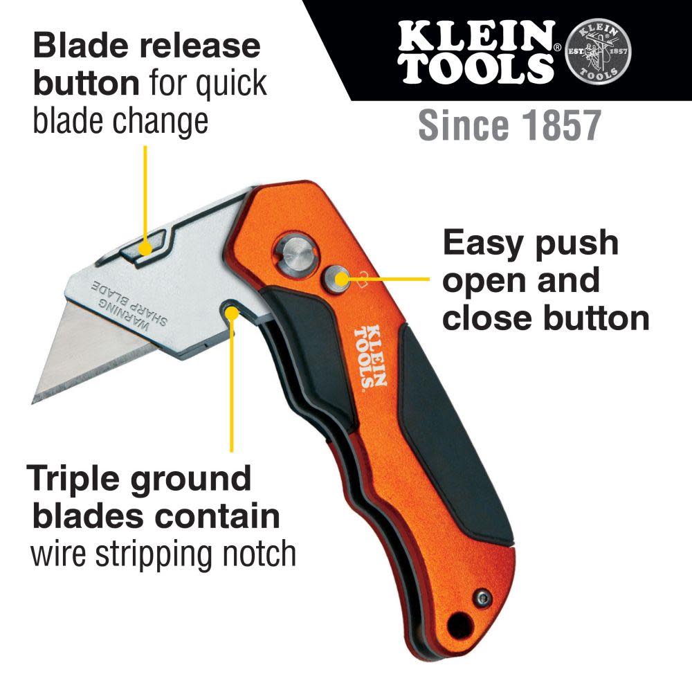 Klein Tools Folding Utility Knife - Ascmtools