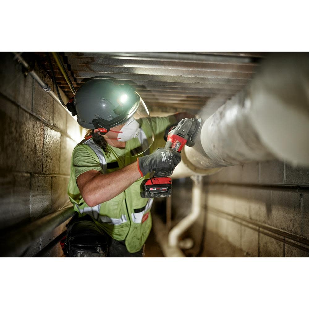 Milwaukee BOLT Full Face Shield Clear Dual Coat Lens Compatible with Safety Helmets & Hard Hats - Ascmtools