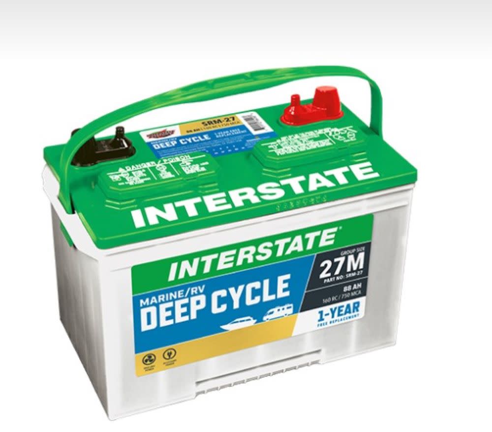 Interstate Battery Marine RV Battery Deep Cycle 27M 88AH - Ascmtools