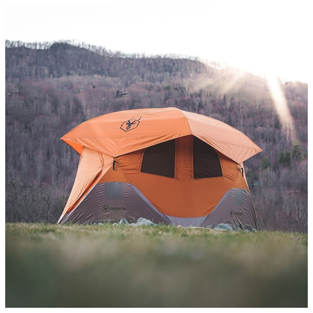 Gazelle T4 Pop-Up 4 Person Camping Tent Sunset Orange - Ascmtools