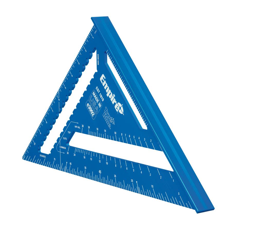 Empire Level 12 in. True Blue Laser Etched Rafter Square - Ascmtools