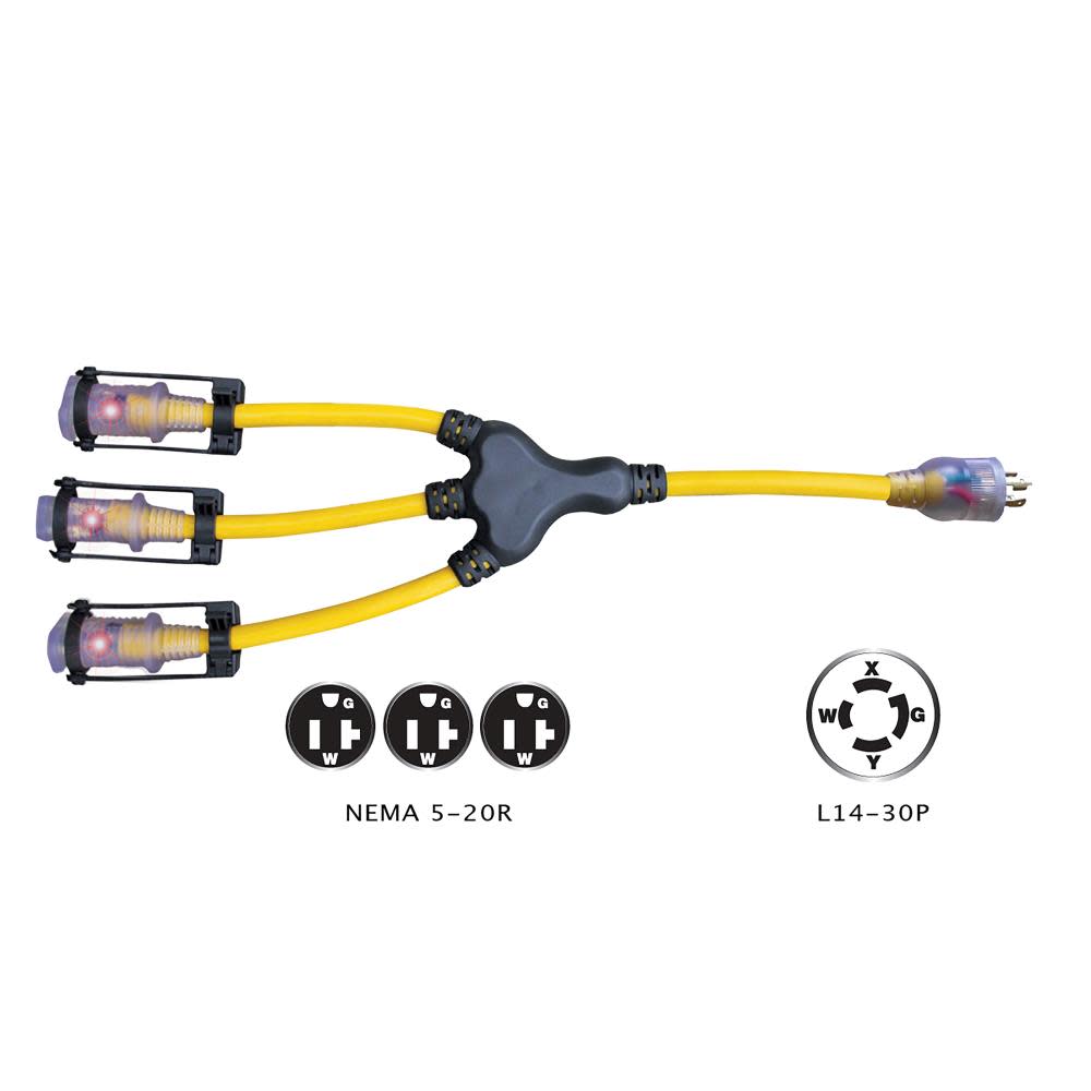 Voltec L14-30P Generator Adapter - Ascmtools
