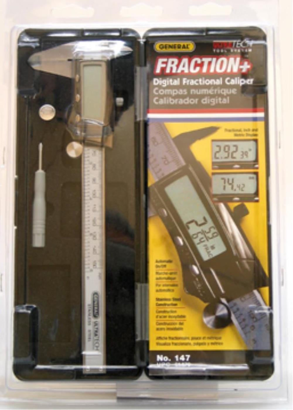 General Tools Fraction+ 3 Mode Digital Caliper - Ascmtools