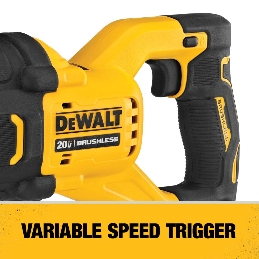 DEWALT 20V MAX* POWER DETECT XR Brushless Reciprocating Saw Kit - Ascmtools