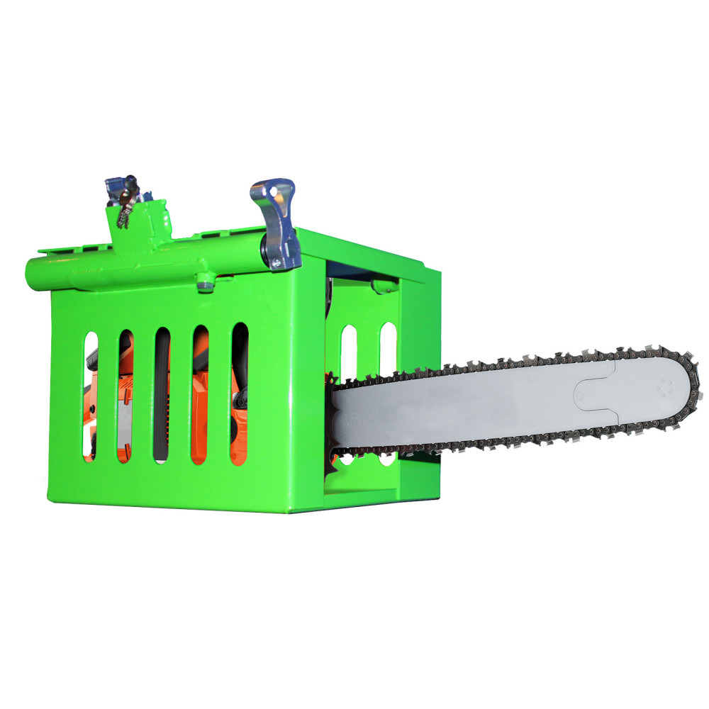 Green Touch Lockable Multi Tool Cage For Open/Enclosed Trailers - Ascmtools