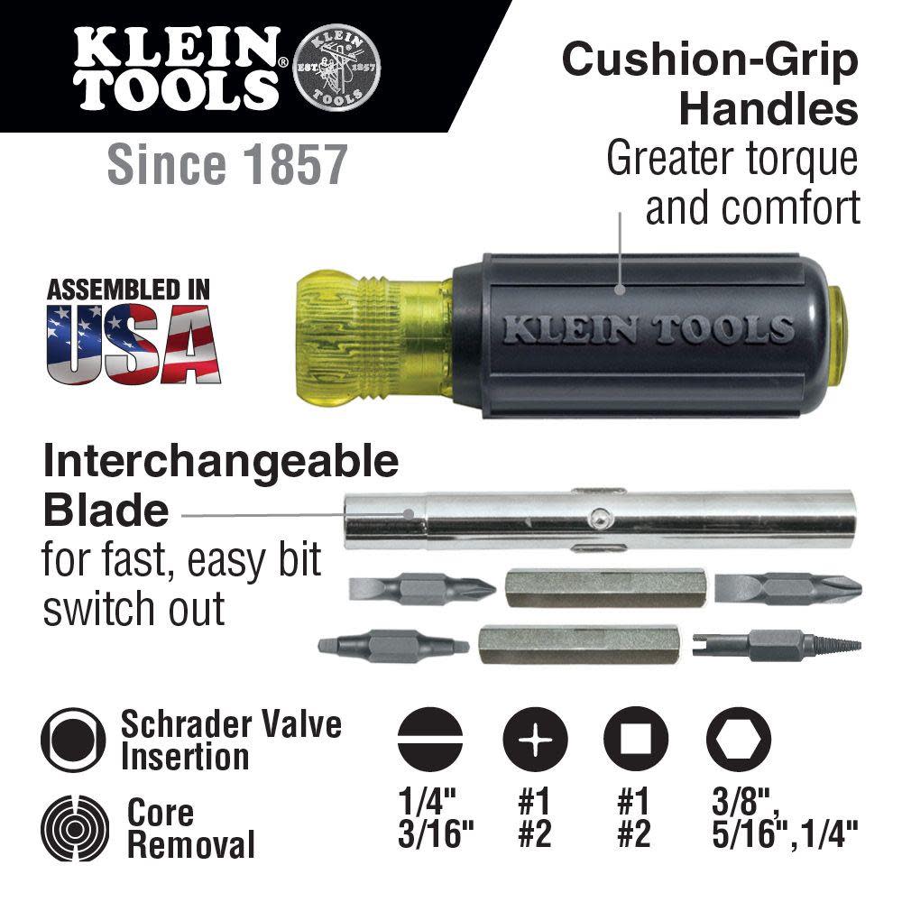 Klein Tools Nut Screwdriver Valve Core Bit - Ascmtools